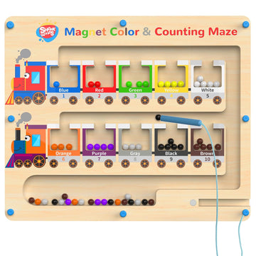 Magnetic Color & Number Maze Train 🚂✨