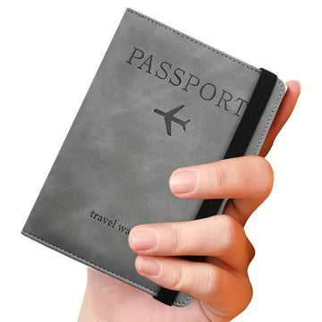 Travel Passport Holder ✈️| PU leather 💼 | RFID | 60% OFF ✨