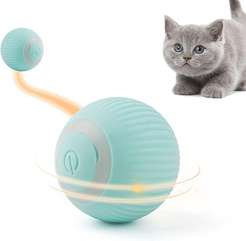 Rotating Cat Toy Ball | LED + Rechargeable😺