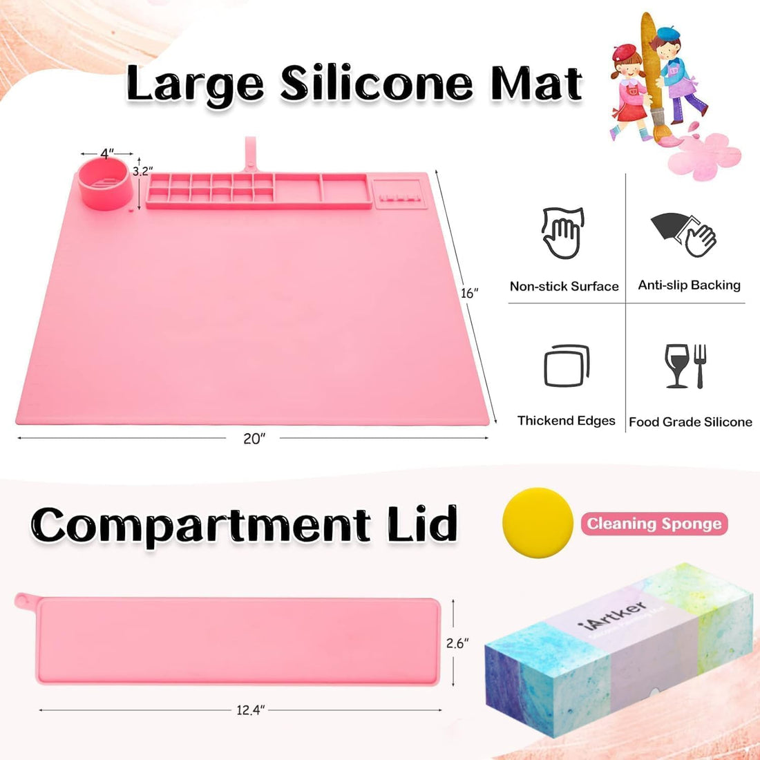 Kids Silicone Craft Mat  🎨