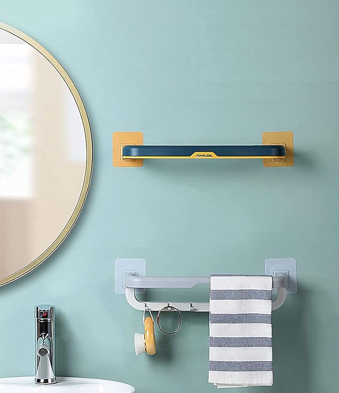 Plastic Towel Rack with Hooks