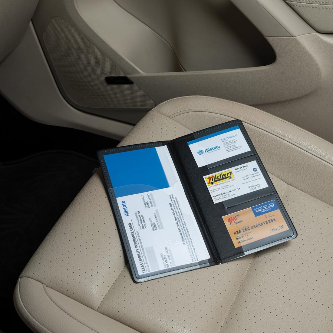 Car Document Holder | PU Leather | 50% OFF