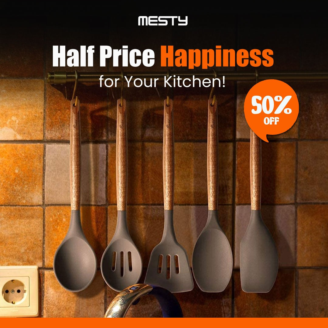 Non Stick Silicone Spatula Set | 5PC | 50% OFF
